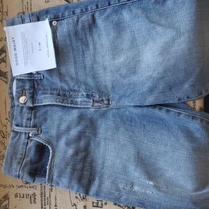 Good American: GOOD WAIST RELEASED CHEWED HEM | BLUE389 | Size 6 / 28